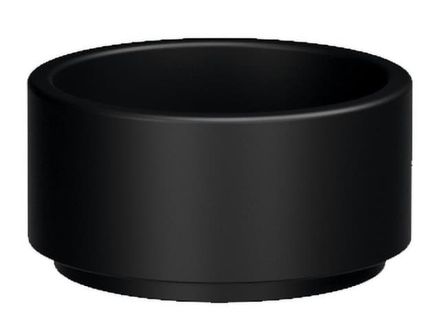 OKE umywalka ceramiczna nablatowa, średnica 30cm, czarny mat