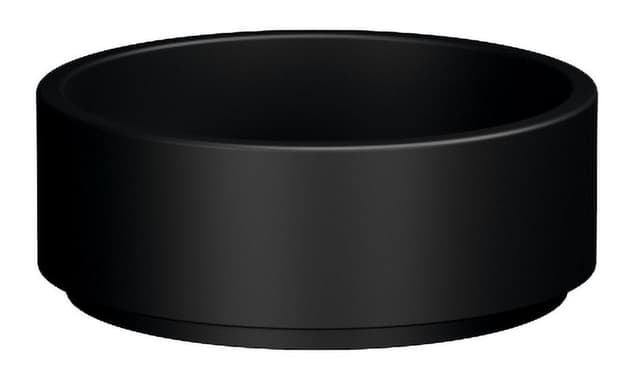 OKE umywalka ceramiczna nablatowa, średnica 40cm, czarny mat