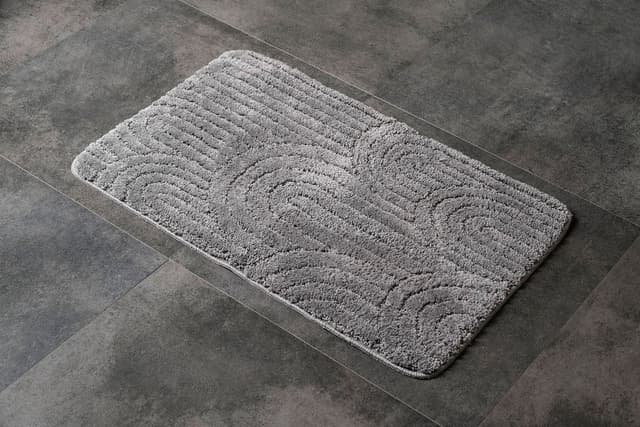 RIST dywanik łazienkowy, 50x80cm, 100% polyester, antypoślizgowa, szary