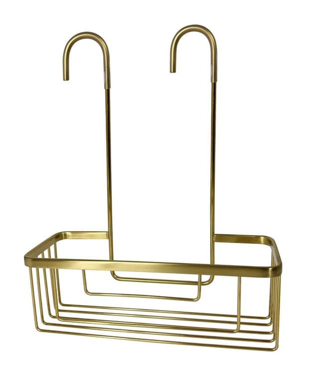 SMART półka do kabiny prysznicowej, zawieszana na baterii, 300x375x120 mm, złoto mat