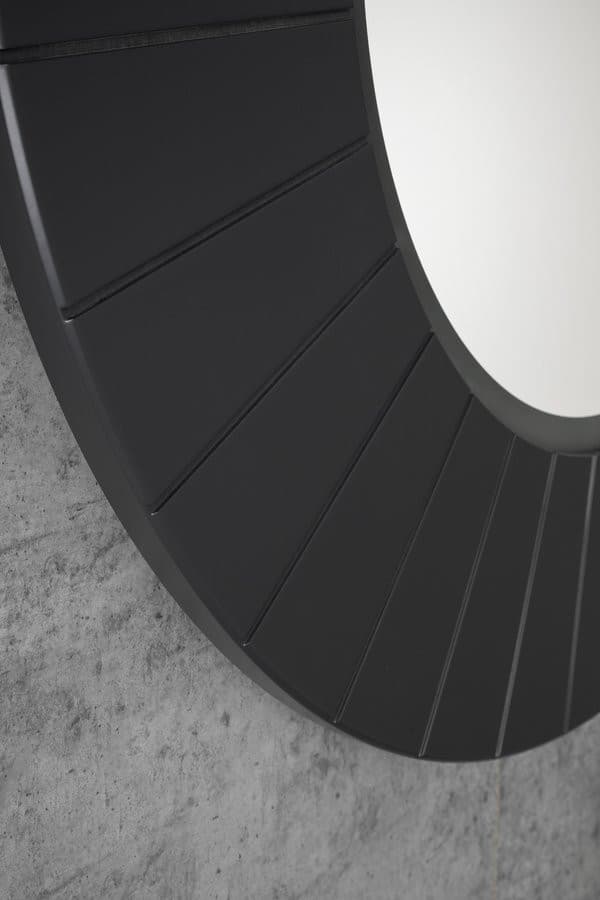 LUMIRO STRIP okrągłe lustro z oświetleniem LED w ramie średnica 75cm, carina