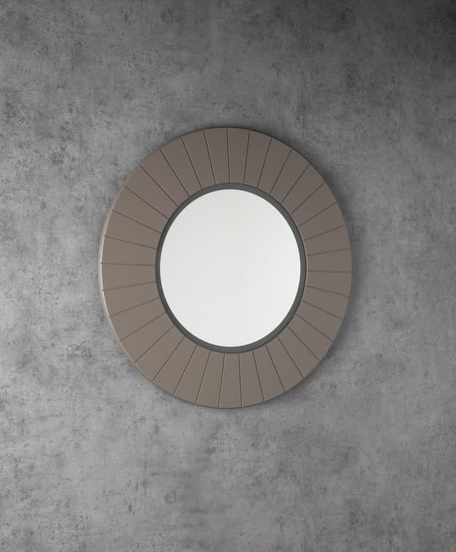 LUMIRO STRIP okrągłe lustro z oświetleniem LED w ramie średnica 75cm, agila