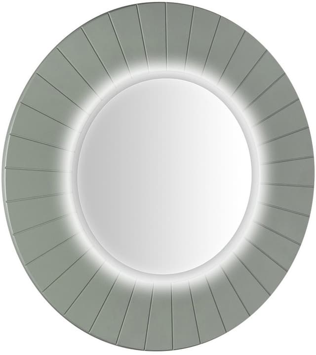 LUMIRO STRIP okrągłe lustro z oświetleniem LED w ramie średnica 90cm, verde