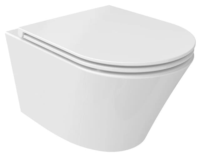 PACO WC wiszące, Vortex Rimless, 36x53cm, biały