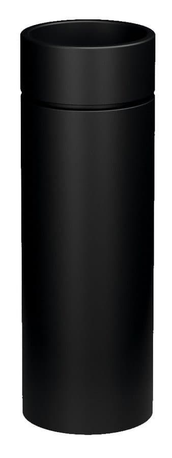 OKE ceramiczna umywalka ścienna średnica 30x88.5cm, czarny mat