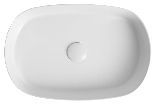 INFINITY OVAL umywalka ceramiczna nablatowa, 55x36cm, terrazzo