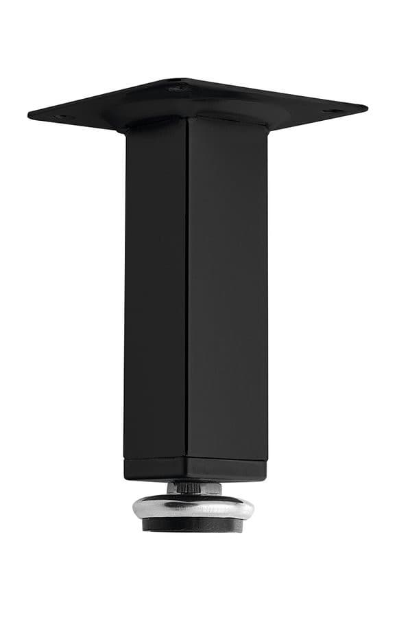 ZOJA nóżka o regulowanej wysokość, wysokość 100-110mm, czarny mat