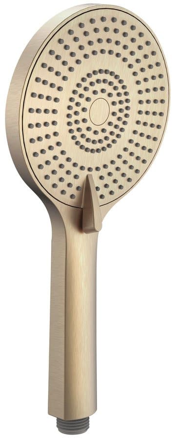 Słuchawka prysznicowa z masażem, 3 tryby, silikonowe dysze, średnica 120mm, ABS/jaśne złoto mat