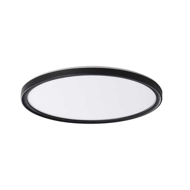 AZPO lampa sufitowa LED, średnica 290mm, 18,5W, 3000/4000/6000K, IP54, czarny mat