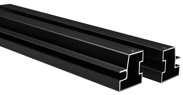 EASY BLACK zestaw poziomych profili łączących do drzwi obrotowych 1900mm