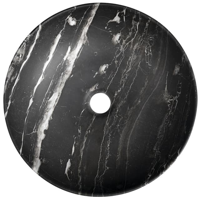 RONDEA umywalka ceramiczna nablatowa średnica 41cm, carnico marmor