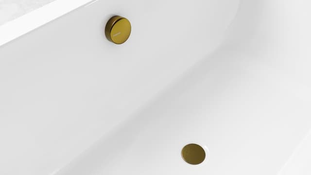 Zestaw odpływowy z korkiem automatycznym, długość 1000mm, korek 72mm, czarny mat