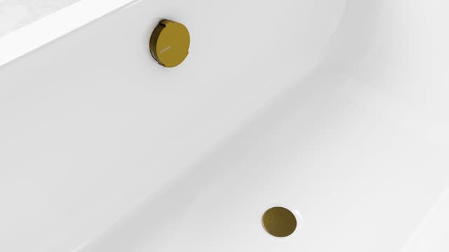 Zestaw odpływowy z napełnianiem, długość 1000mm, korek automatyczny 72mm, czarny mat