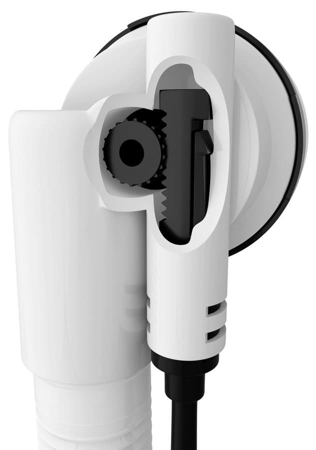 Zestaw odpływowy z korkiem automatycznym, długość 1200mm, korek 72mm, czarny mat