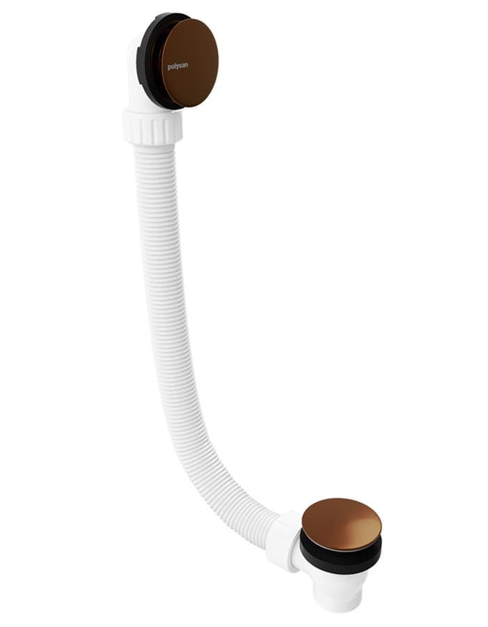 Zestaw odpływowy, klik-klak, długość 1200mm, korek 72mm, czarny mat