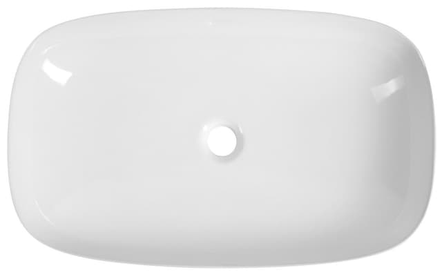 MATTEO umywalka ceramiczna nablatowa 65x40 cm, biała