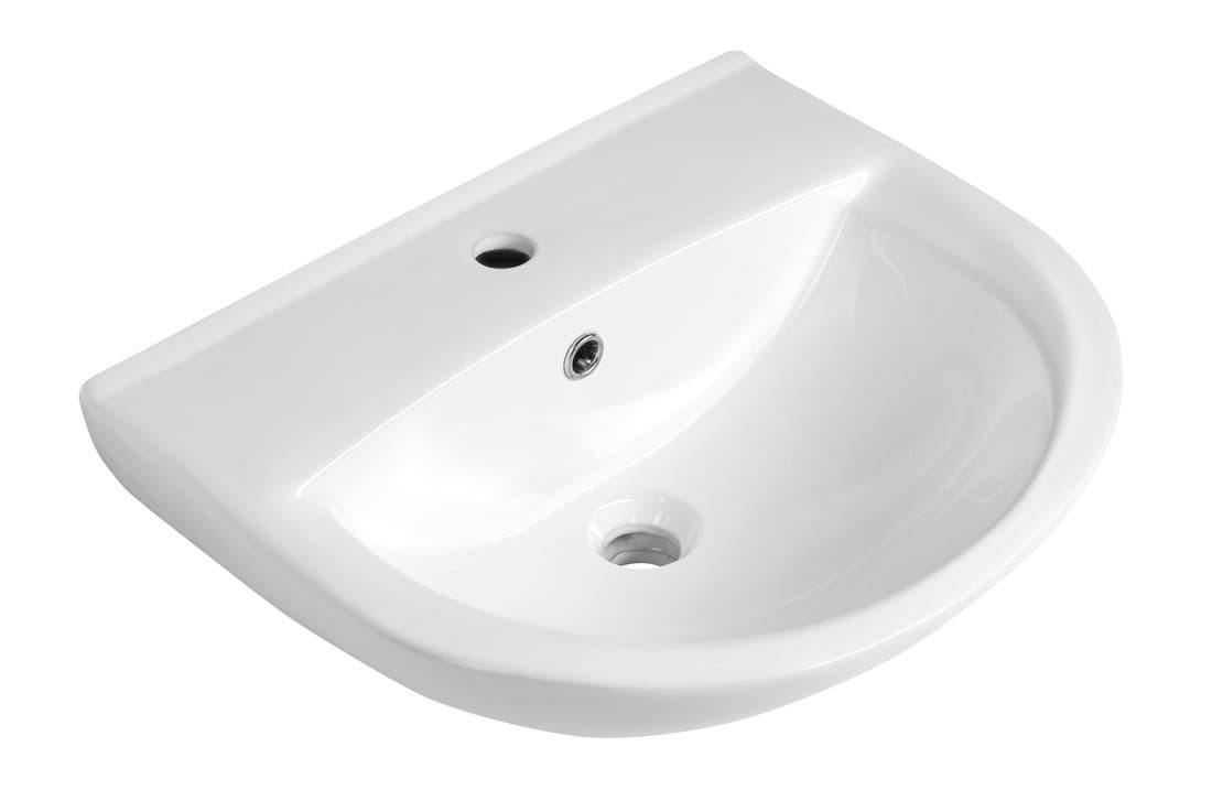 SPIRAL umywalka ceramiczna 50x42cm, biały