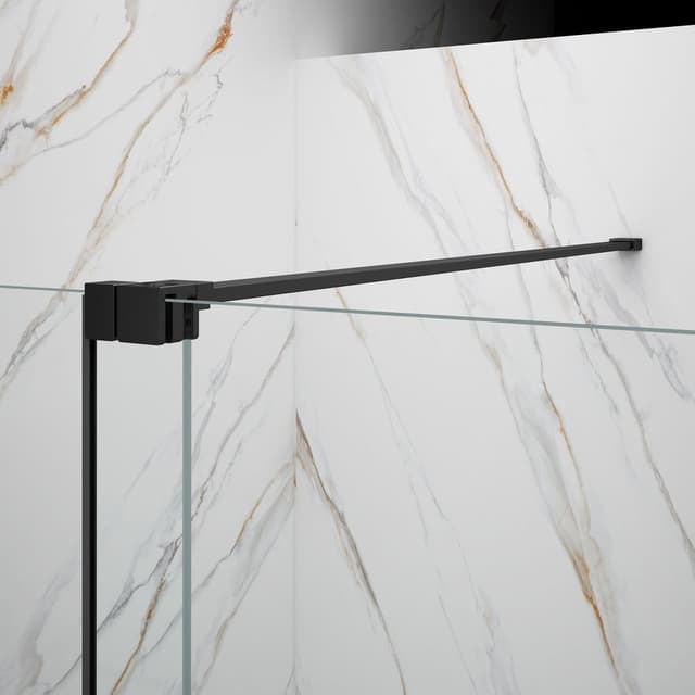 SPIRIT BLACK prostokątna kabina narożna 1000x1000mm wariant L/P