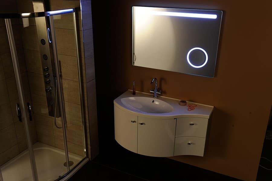 ASTRO lustro 100x70 cm z oświetleniem LED i lusterkiem kosmetycznym