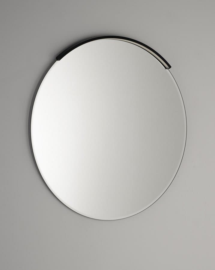 MOON LED oświetlenie 8,8W, 230V, 573x12x22mm, R400mm, czarny mat