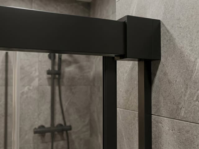 LUXOR BLACK kabina prysznicowa prostokątna 1200x800mm wariant L/P