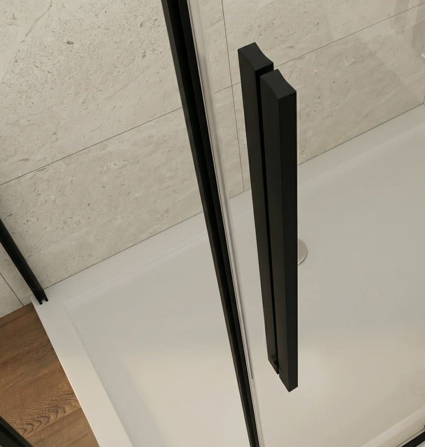 LUXOR BLACK kabina prysznicowa prostokątna 1200x800mm wariant L/P