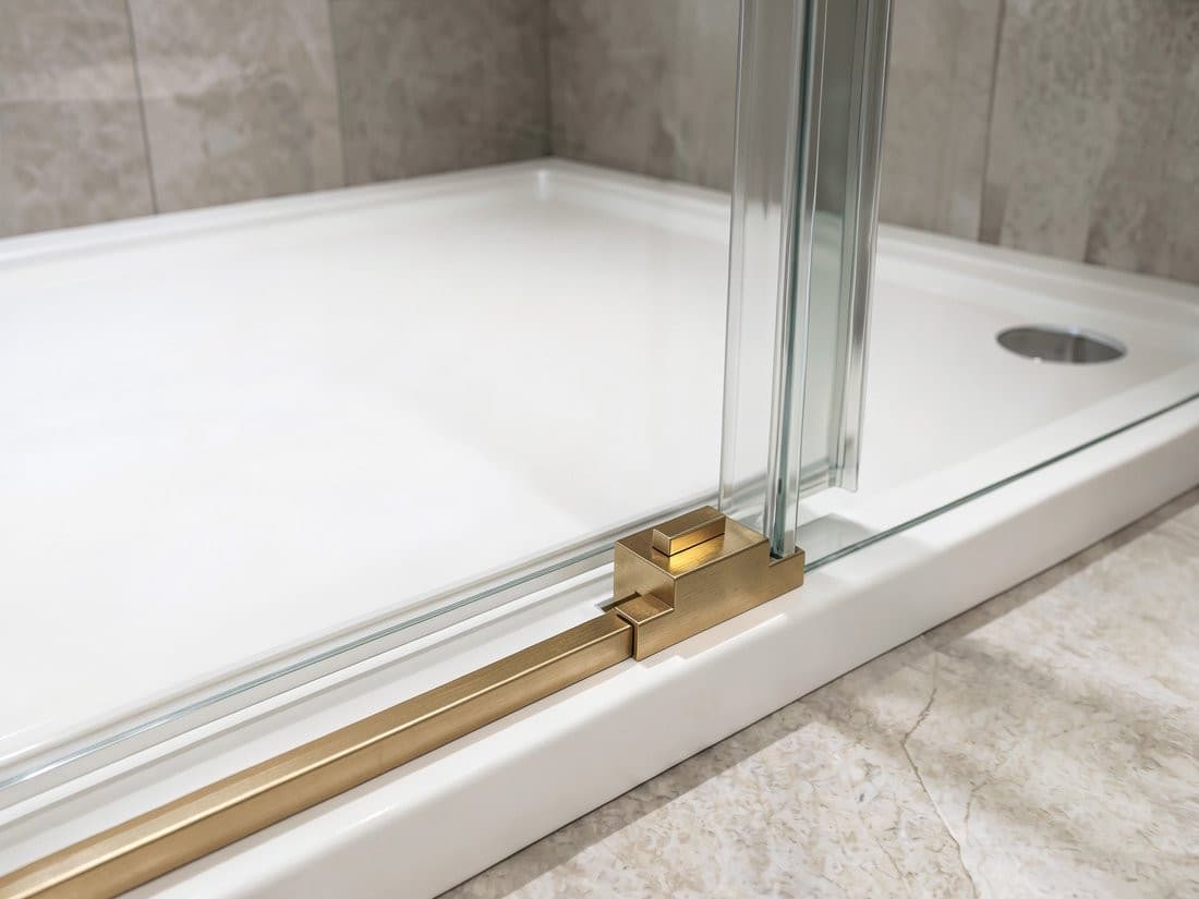LUXOR GOLD MATT kabina prysznicowa prostokątna 1400x1000mm wariant L/P