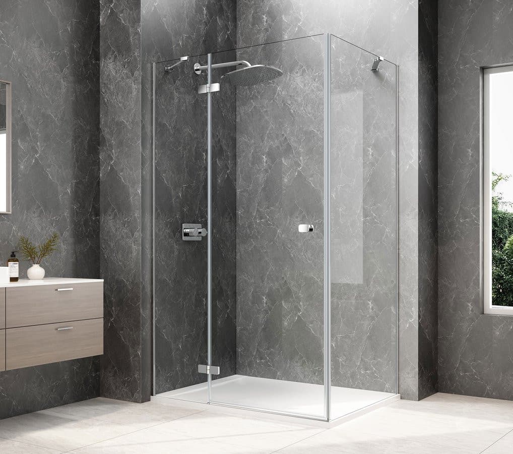 GLOBE CHROME prostokątna kabina prysznicowa 1200x1000mm, szkło czyste, lewe