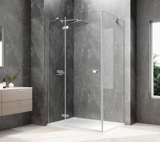 GLOBE CHROME prostokątna kabina prysznicowa 1200x1000mm, szkło czyste, lewe