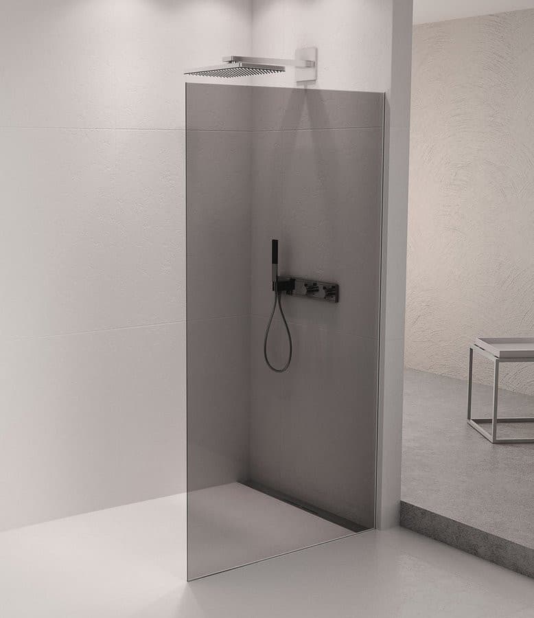 ARCHITEX zestaw do mocowania szkła podłoga-ściana, 1615x2105mm, polerowany aluminium