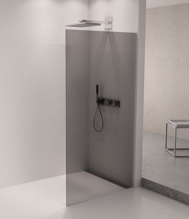 ARCHITEX zestaw do mocowania szkła podłoga-ściana, 1615x2105mm, polerowany aluminium