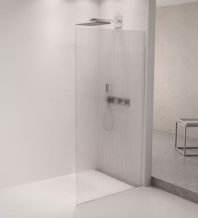 ARCHITEX zestaw do mocowania szkła podłoga-ściana, 1615x2105mm, polerowany aluminium