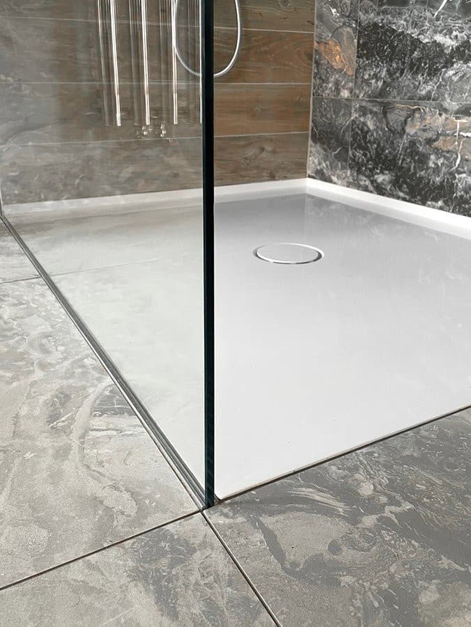 ARCHITEX zestaw do mocowania szkła, ściana-podłoga-sufit, 1615x2600mm, polerowane aluminium