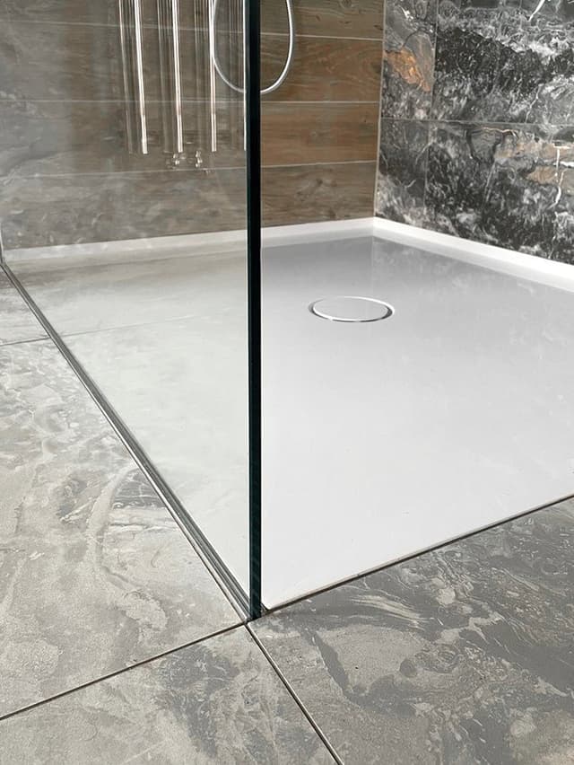 ARCHITEX zestaw do mocowania szkła, ściana-podłoga-sufit, 1615x2600mm, polerowane aluminium