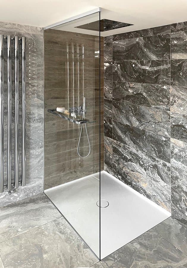 ARCHITEX zestaw do mocowania szkła, ściana-podłoga-sufit, 1615x2600mm, polerowane aluminium