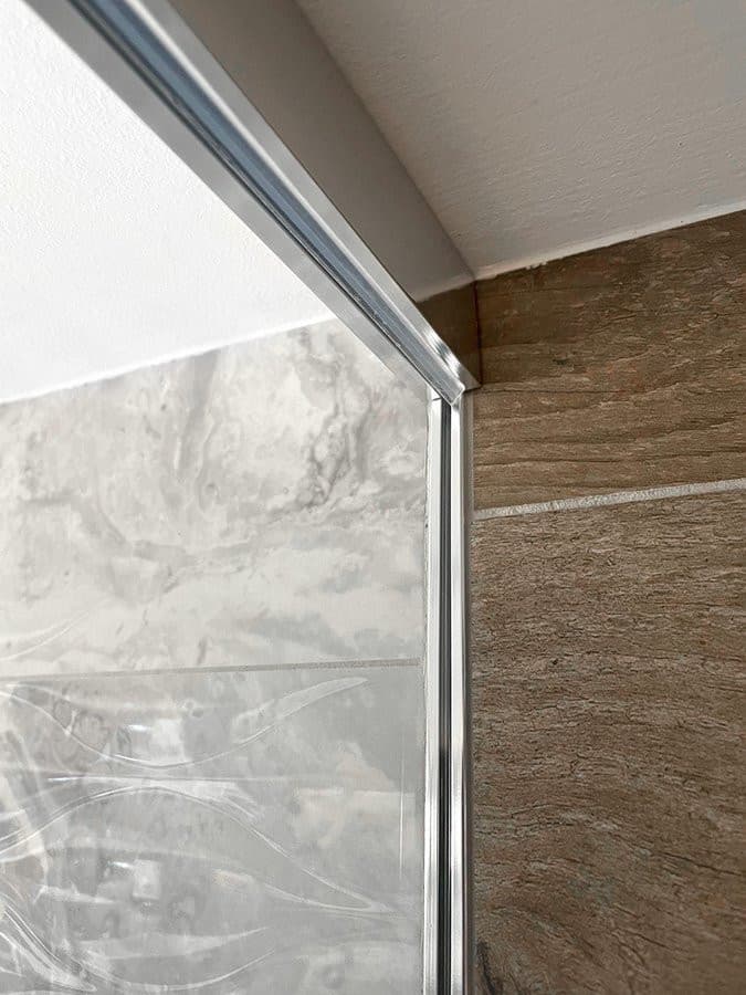 ARCHITEX zestaw do mocowania szkła, ściana-podłoga-sufit, 1615x2600mm, polerowane aluminium