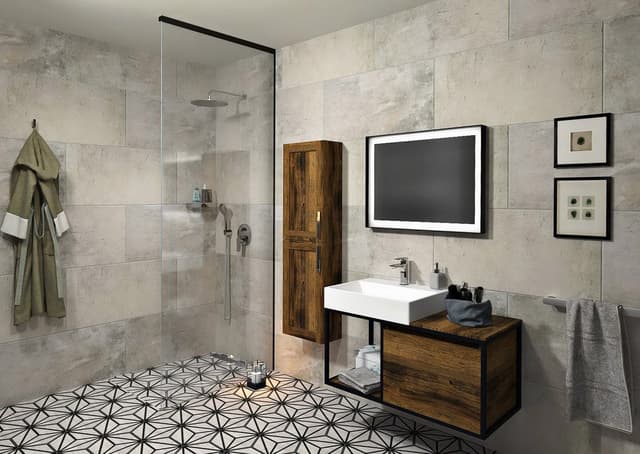 ARCHITEX zestaw do mocowania szkła, ściana-podłoga-sufit, 1615x2600mm, czarny mat