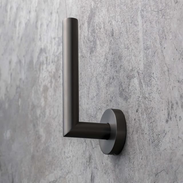 X-ROUND GUN METAL wieszak na papier toaletowy, gun metal