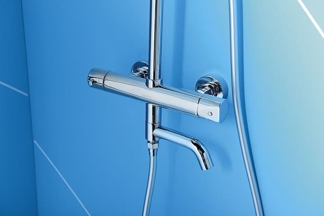 KIMURA słup wannowy z baterią termostatyczną, chrom