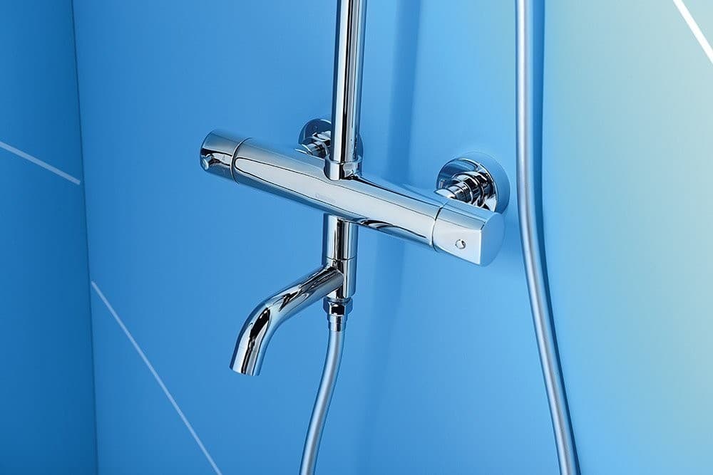 KIMURA słup wannowy z baterią termostatyczną, chrom