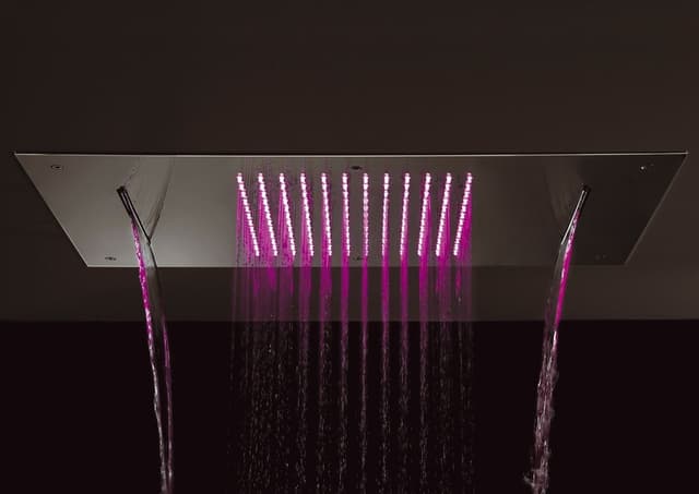 CHROMOTERAPIE deszczownia 73x38cm z kolorem LED, nierdzewna