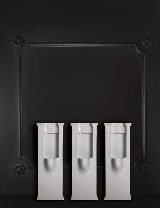 WALDORF pisuar podtynkowy 44x124,5 cm z syfonem